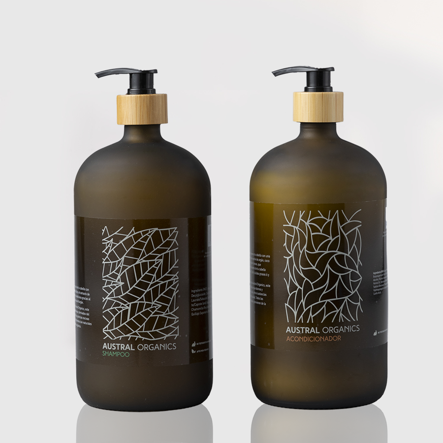 Shampoo vidrio + Acondicionador vidrio (35% OFF CYBER AO)